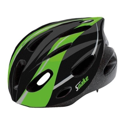 Casco Bici snake 2 nero/verde 53-56 mm MvTek Casco Bici snake 2 nero/verde 53-56 mm MvTek