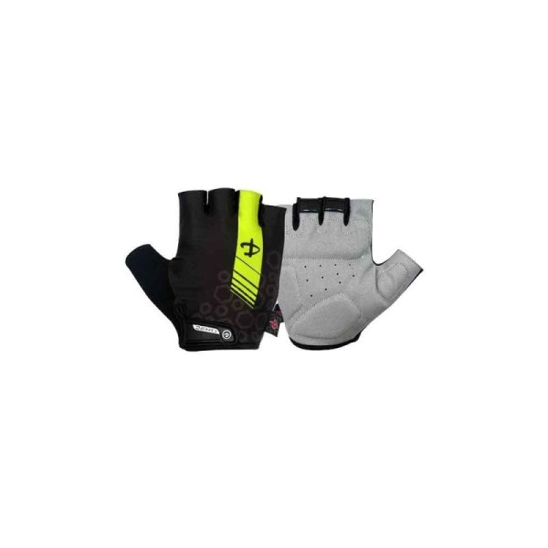 Guanti ciclismo Deko EVOLUTION nero-giallo