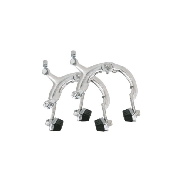 Freni a Ganascia Bici Pieghevole 20/24 in Acciaio 72/99mm Argento Coppia MvTek