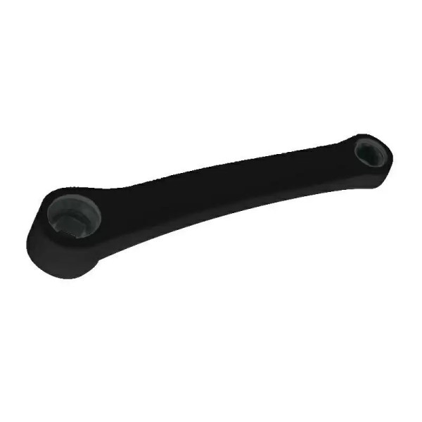 Pedivella Sinistra 170mm Attacco Quadro alluminio Nero