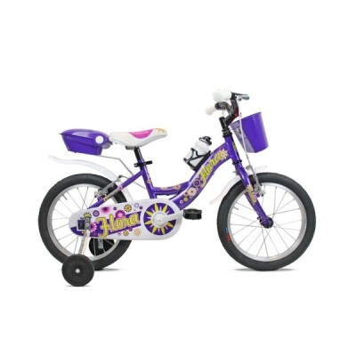Bici 16" Bambina FLORA 1v. viola/lucido BRERA