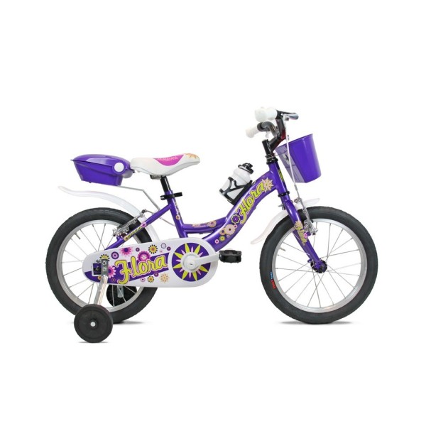 Bici 16" Bambina FLORA 1v. viola/lucido BRERA