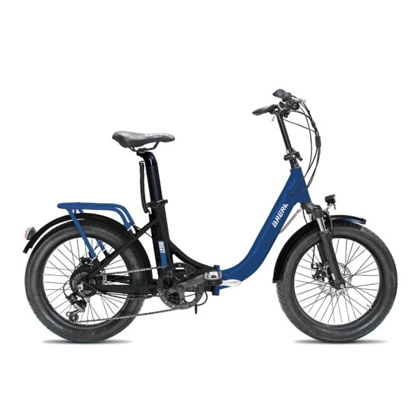 Bici Elettrica 20" BUGGY blu/lucido pieghevole BRERA