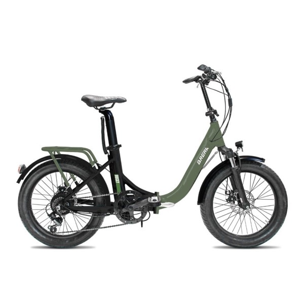Bici Elettrica 20" BUGGY verdone/opaco pieghevole BRERA