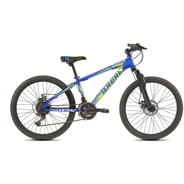 Bici Uomo 27.5" OXYGEN cambio 21v. blu-giallo/lucido BRERA
