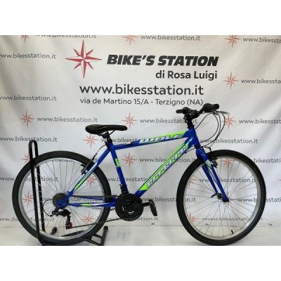 Bici Uomo 24" OXYGEN cambio 21v. blu-giallo/lucido BRERA