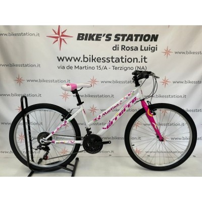 Bici donna MTB 26" MARTINA 18v bianco/fucsia ERRERRE