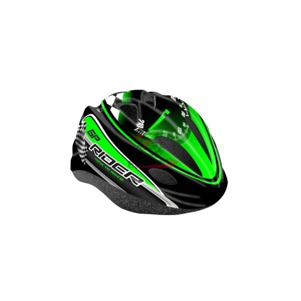 Casco bici Gp-rider junior verde 52-56mm MvTek