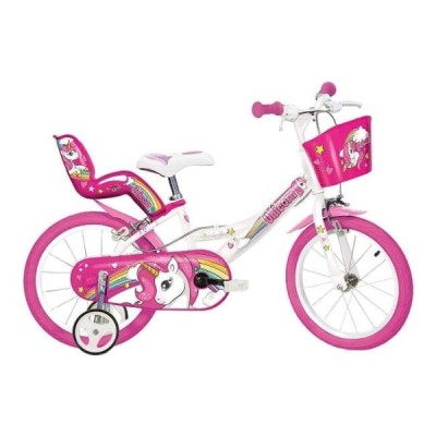 Bici 16" Unicorn bambina Dino Bikes Bici 16" Unicorn bambina Dino Bikes