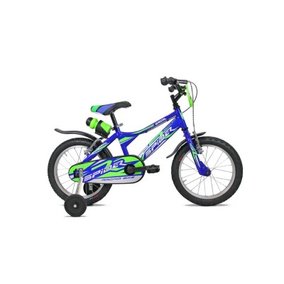 Bici 14" SPIDER blu/verde lucido BRERA