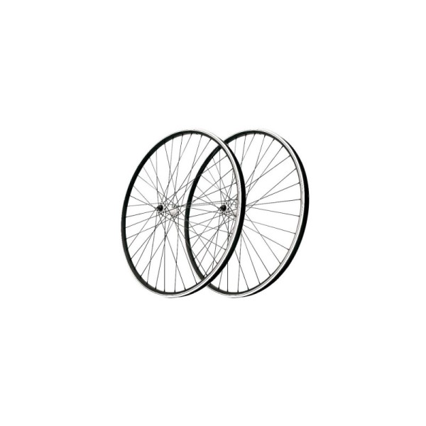MvTek Coppia Ruota Bici 20" V-Brake alluminio 1 velocità nero