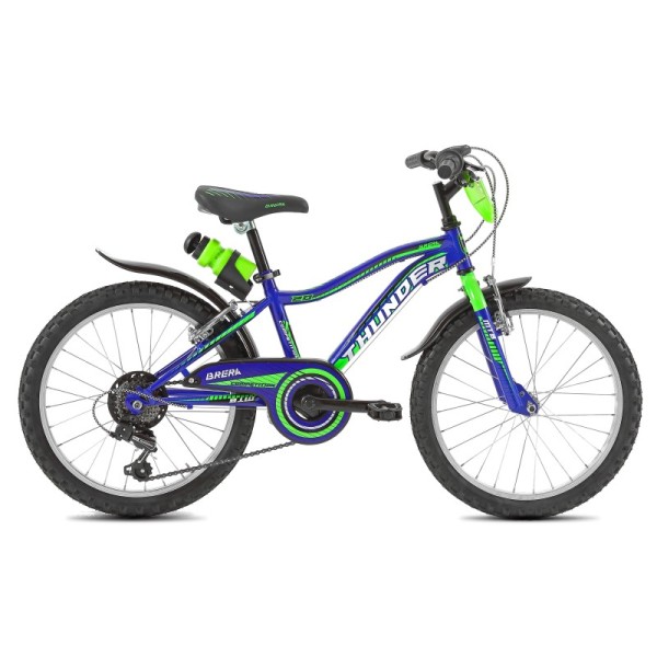 Bici 20" THUNDER Senza Cambio blu-verde/lucido BRERA