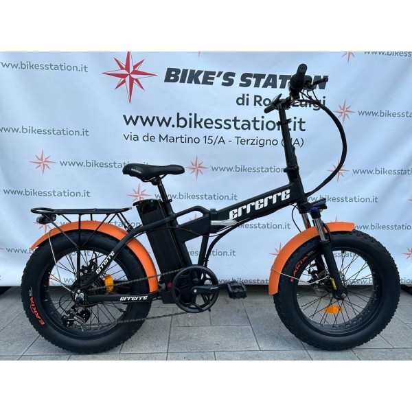 Bici Elettrica Fat Bike 20" Freni Disco Meccanici 250W 36v nero ERRERRE