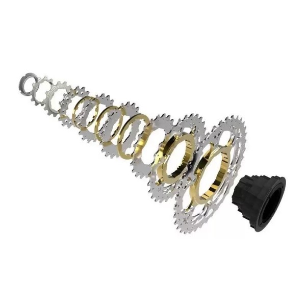 Ruota libera E-Bike 9v Lockring e Spiders in Alluminio SunRace