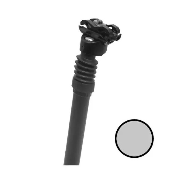 Canotto sella Ammortizzato Ø 27,2 mm lunghezza 300mm Silver MvTek