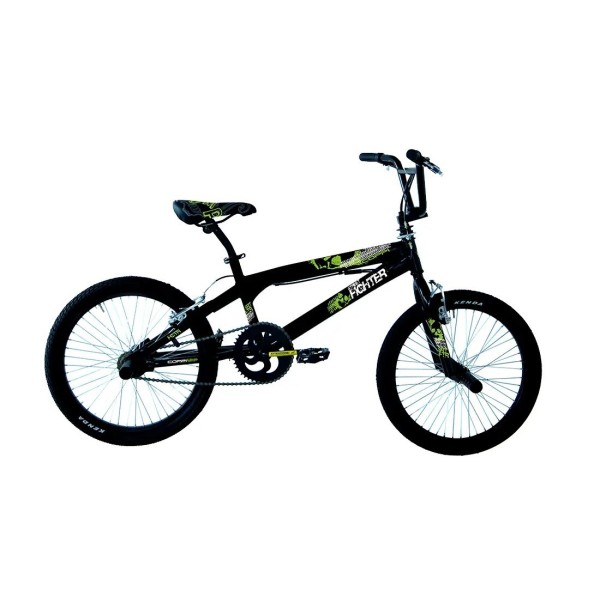 Bici BMX 20'' Fighter Colore Nero Verde COPPI