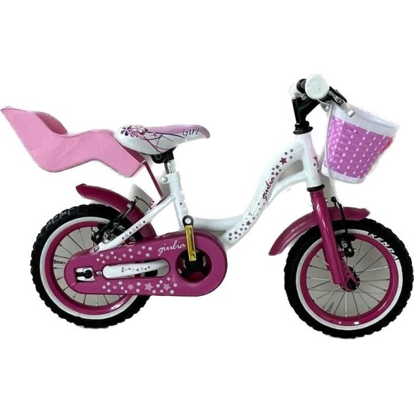 COPPI Bici 16" Giulia Bianca-fucsia