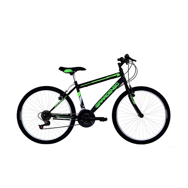 GIRARDENGO Bici 24" MTB Uomo Nero/Verde TMU24118B