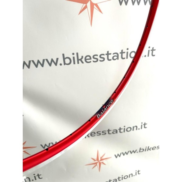 AMBROSIO Cerchio Corsa BALANCE 36 Fori Rosso