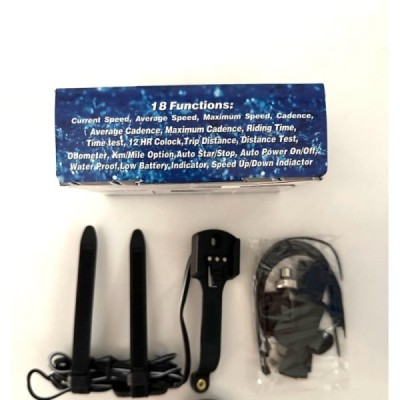 ECHOWELL Ciclocomputer Vintage Echo J12 con filo 18 funzioni Rosso
