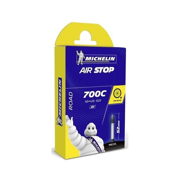 Camera d’aria 700 x 18/25 V. presta liscia 40/52mm MICHELIN