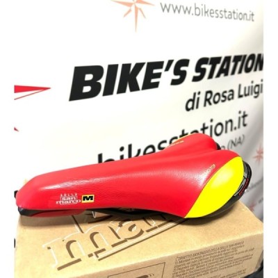 San Marco Sella bici Vintage Bertone Design rosso-giallo San Marco Sella bici Vintage Bertone Design rosso-giallo