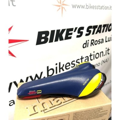 San Marco Sella bici Vintage Bertone Design blu-giallo San Marco Sella bici Vintage Bertone Design blu-giallo