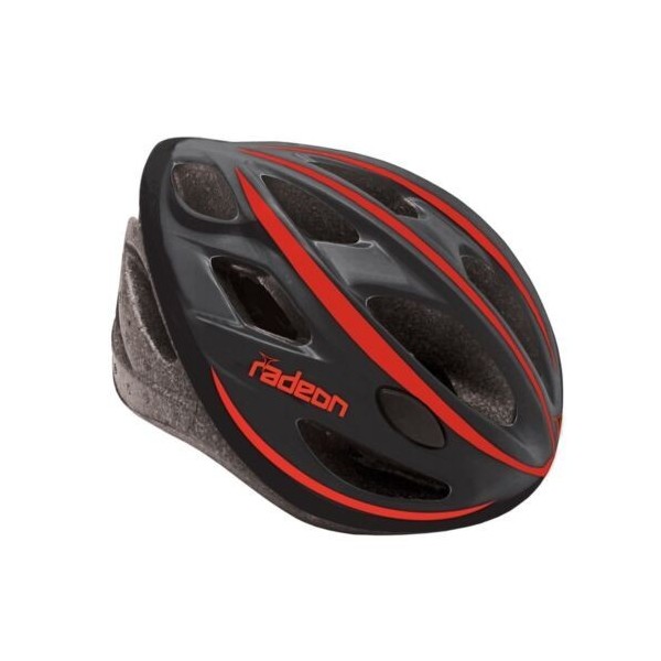 Casco Bici Radeon nero/rosso 58-61mm MvTek