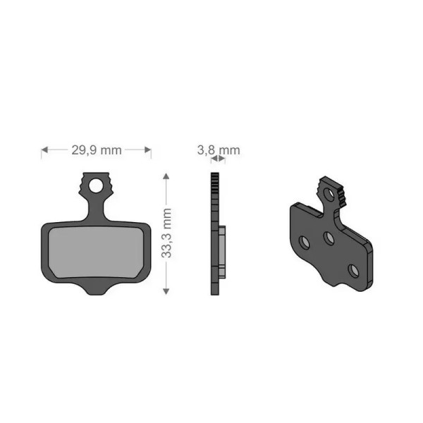 Pastiglie Freno E-Bike Avid Elixir 1-9 Cr-R / Sram Xx-Xo-Db1-3-5 / Livello T / TL BRENTA