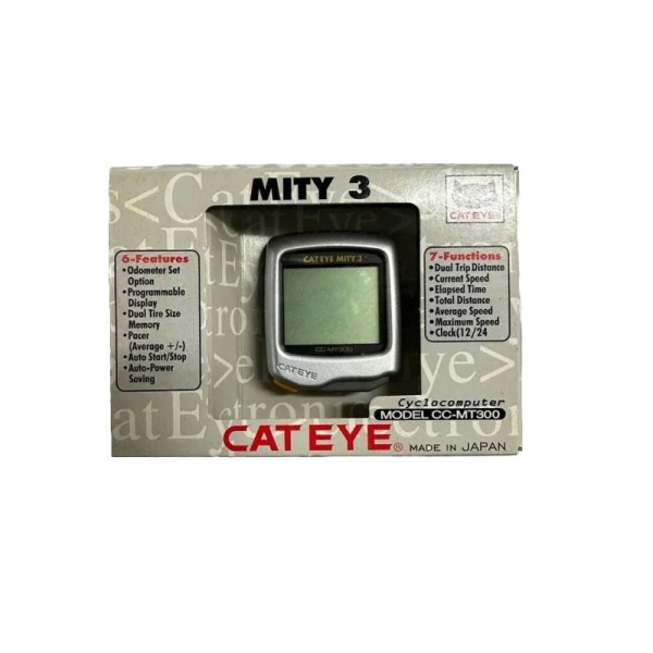 Vintage Ciclocomputer per bici Cateye CC-MT300 Grigio