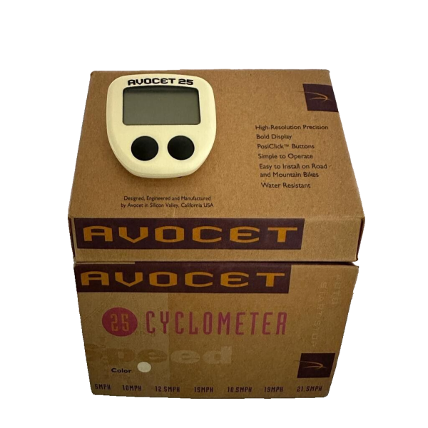 Ciclocomputer Vintage Avocet 25 White