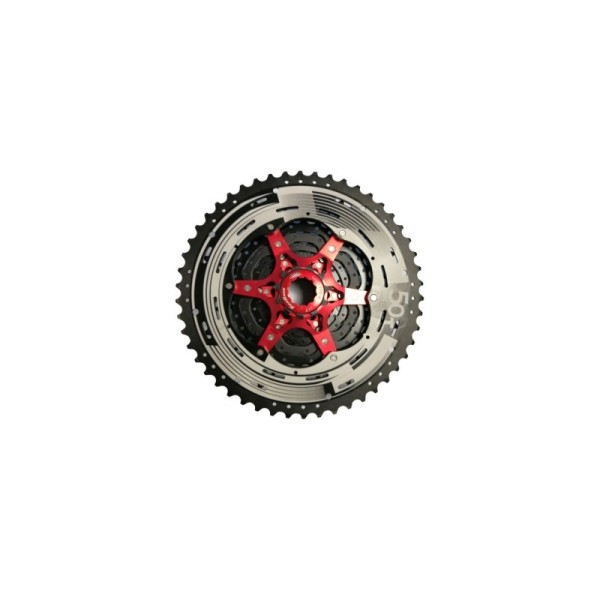 Ruota libera a Cassetta 11Vel 11-51T Nero-Rosso SunRace