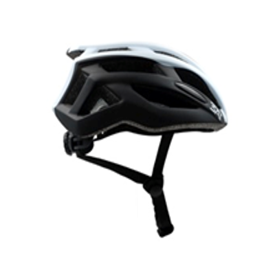 Casco Bici City Double Con luce Posteriore Black/white 54-58cm 3AT - 2