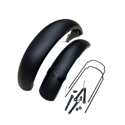 Coppia Parafanghi Bici FAT 20'' attacco regolabile 2 astine Nero ROTO