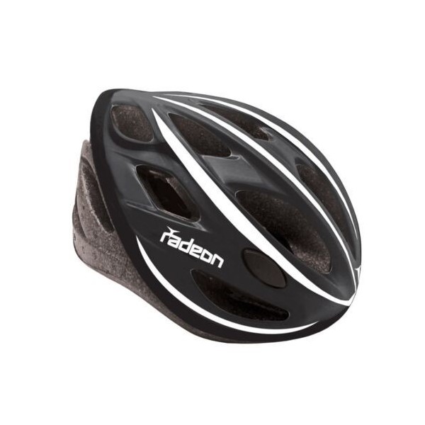 Casco Bici Radeon nero/bianco 58-61mm MvTek