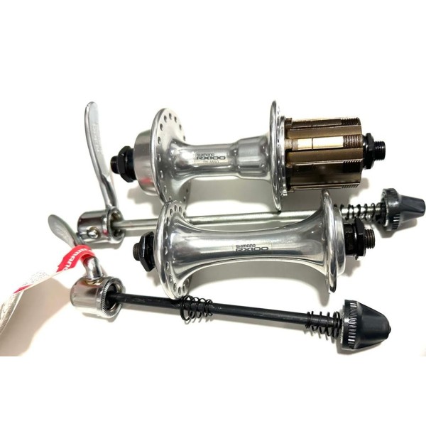 SHIMANO Coppia Mozzi RX100 FH-A550 più HB-A550 Vintage 36 fori