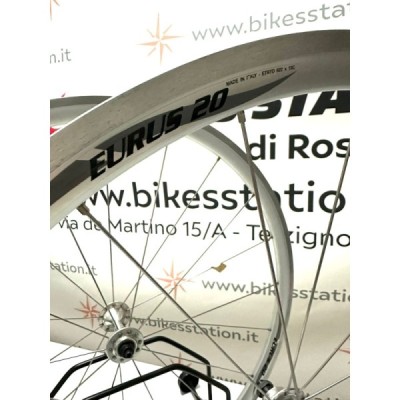 Campagnolo Ruote Eurus 20 Corsa 8v NOS Vintage 1997 Coppia Campagnolo Ruote Eurus 20 Corsa 8v NOS Vintage 1997 Coppia