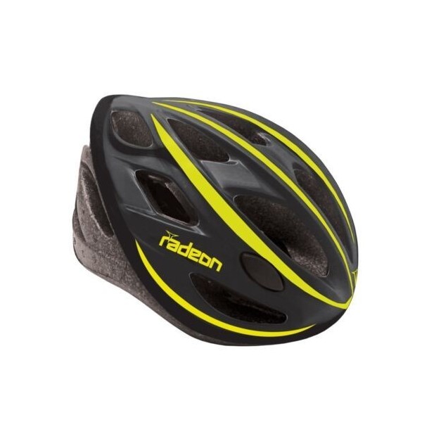 Casco Bici Radeon nero/giallo 58-61mm MvTek