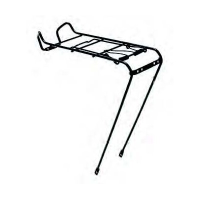 Portapacchi Posteriore Bici Regolabile Nero MvTek