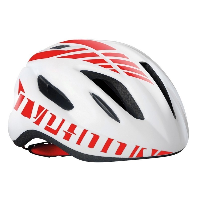 Casco bici Typhoon Taglia L 58-61cm colore bianco-rosso MvTek