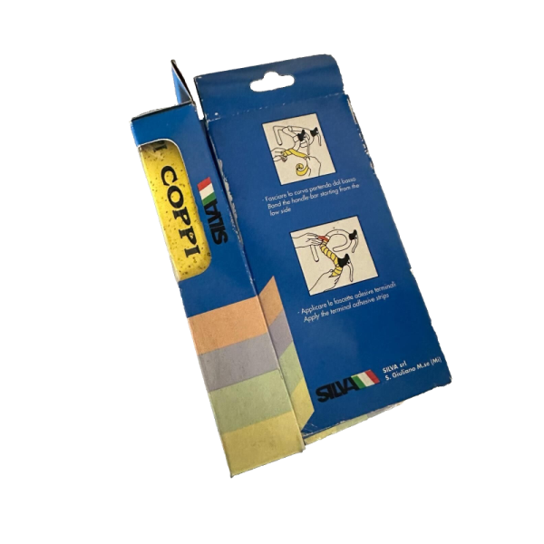 Nastro manubrio Bici Silva Cork Vintage Coppi Giallo NOS-NIB (coppia)