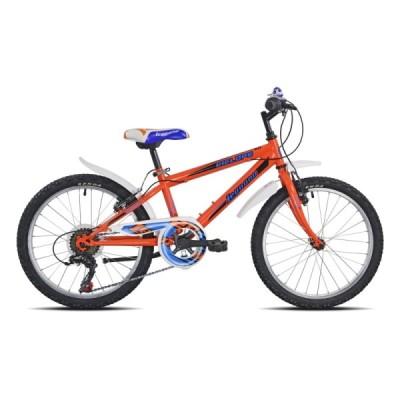 Bici 20" MTB Ciclope Con Cambio 6v Acciaio Orange Legnano Bici 20" MTB Ciclope Con Cambio 6v Acciaio Orange Legnano