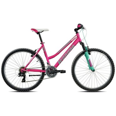 Bici 26'' Donna Mtb Valles 21 velocità H38 Forcella Ammortizzata V-Brake FUXIA Legnano