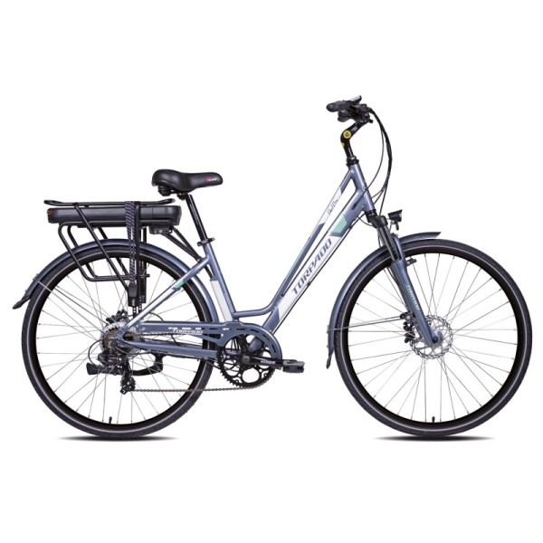 Bici Elettrica 28" Iris T240 7v Disco Idraulico 36V/250W Grigio Torpado