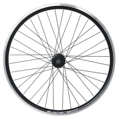 Ruota Posteriore Bici 20'' Alluminio 6/7v Dadi Nero MvTek