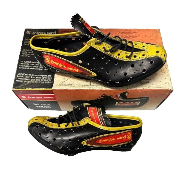 Scarpe Ciclismo Vintage Georges Sorel Size 38 NOS-NIB