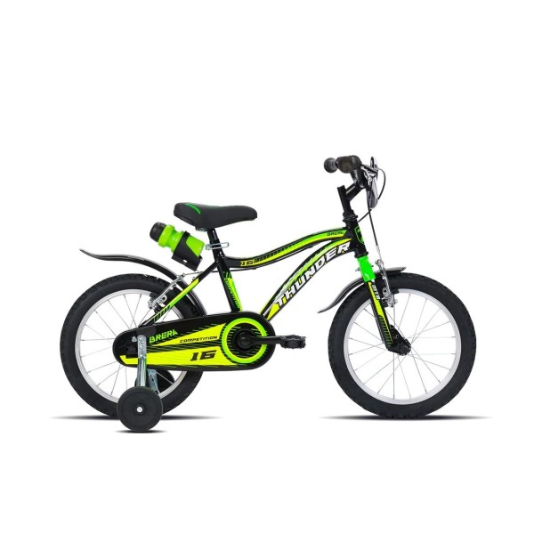 Bici 16" THUNDER nero-verde/lucido BRERA