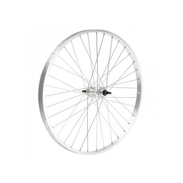 Ruota Bici posteriore 29'' mozzo su sfere chiusura con dado 6/7 velocità acciaio nero MvTek