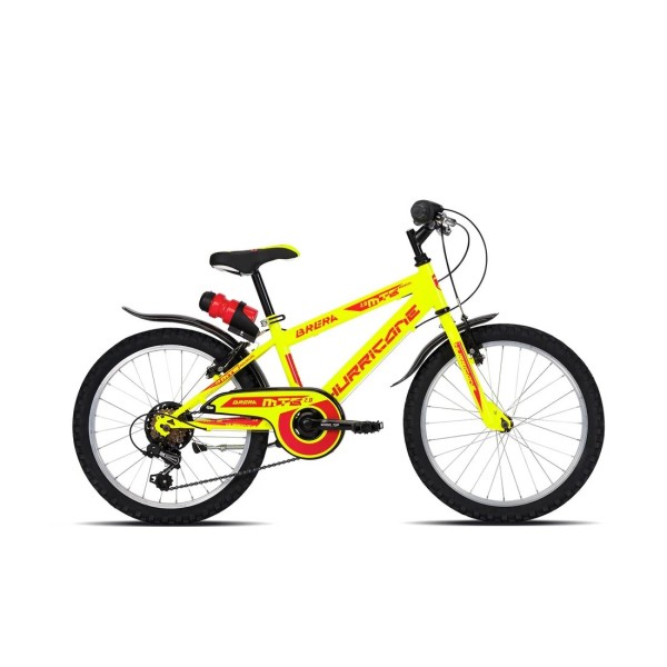Bici 20" Bambino HURRICANE 6v Giallo/lucido BRERA