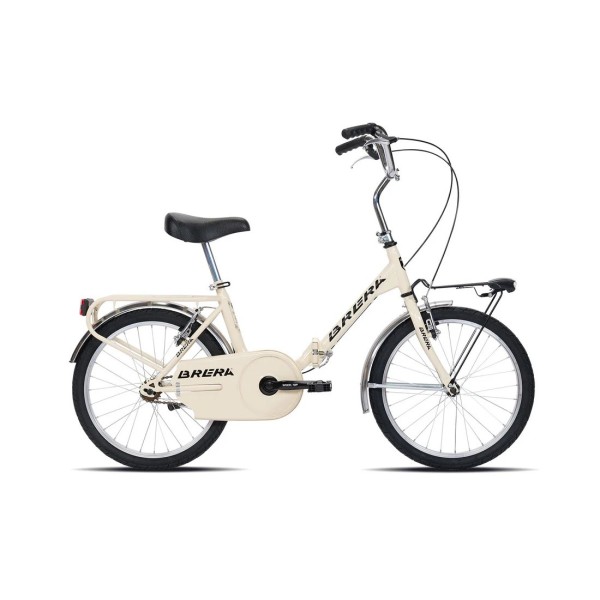 Bici 20" Pieghevole MISS 1 velocità Acciaio Panna-Lucido BRERA
